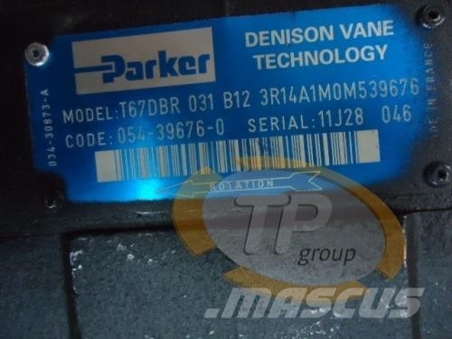 Parker T67DBR031B12 3R14 Autres accessoires
